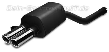 Ulter Sportauspuff BMW 5er E60 / E61 Lim., Touring 2003- 70mm rund eingerollt abgeschrägt mit Absorber