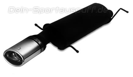 Ulter Sportauspuff Citroen XSARA Fließheck 07/97-02/99 120x80mm oval eingerollt gerade mit Absorber