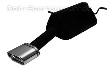 Ulter Sportauspuff Citroen C4 Fließheck 3-türig 2004- 145x75mm flachoval eingerollt abgeschrägt mit Absorber
