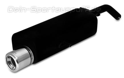 Ulter Sportauspuff Citroen C3 2002- 80mm rund eingerollt gerade mit Absorber