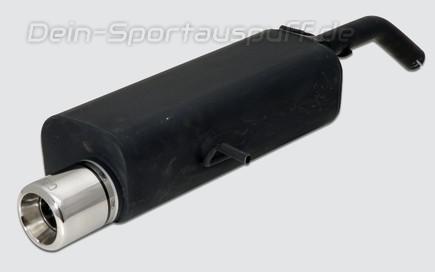 Ulter Sportauspuff Citroen C3 2002- 100mm rund eingerollt gerade mit Absorber