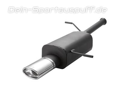 Ulter Sportauspuff Citroen C4 PICASSO 07- 120x80mm oval eingerollt abgeschrägt mit Absorber