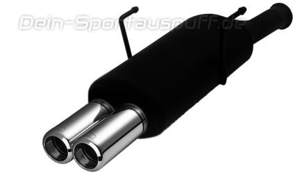 Ulter Sportauspuff Citroen SAXO 96-02/00 80mm rund eingerollt gerade mit Absorber
