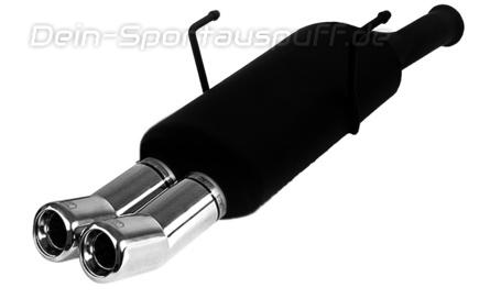 Ulter Sportauspuff Citroen SAXO 96-02/00 80mm DTM rund eingerollt gerade mit Absorber