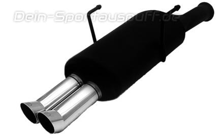Ulter Sportauspuff Citroen SAXO 96-02/00 80mm DTM rund scharf abgeschrägt ohne Absorber