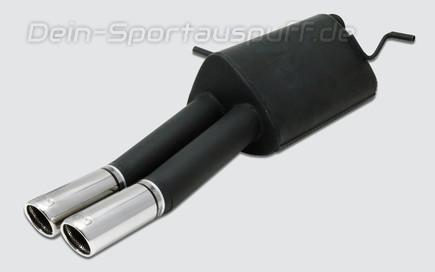 Ulter Sportauspuff Citroen C4 Fließheck 3-türig 2004- 70mm rund eingerollt abgeschrägt mit Absorber