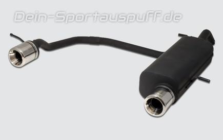 Ulter Duplex Sportauspuff Citroen C3 2002- 100mm rund eingerollt gerade mit Absorber