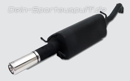 Ulter Sportauspuff Daewoo LANOS Lim. 97- 80mm rund eingerollt gerade mit Absorber