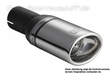 Ulter Sportauspuff Daewoo NUBIRA I Lim. 97-05/99 95x65mm oval eingerollt gerade mit Absorber