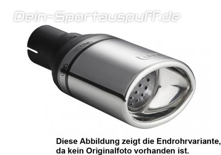 Ulter Sportauspuff Daewoo NUBIRA I Lim. 97-05/99 120x80mm oval eingerollt gerade mit Absorber