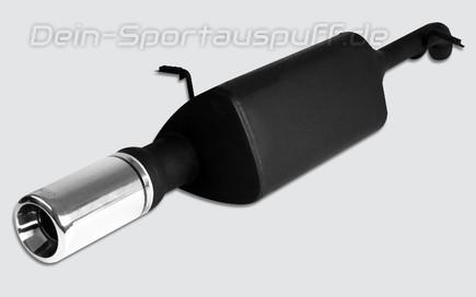 Ulter Sportauspuff Daewoo NUBIRA I Kombi 97-05/99 80mm rund eingerollt gerade mit Absorber