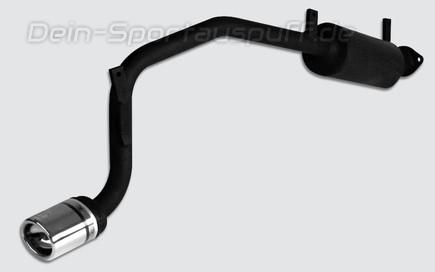 Ulter Sportauspuff Daewoo TICO 93- 80mm rund eingerollt gerade mit Absorber