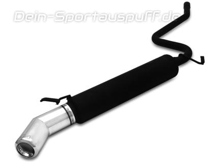 Ulter Sportauspuff Fiat CINQUECENTO 92-98 100mm rund eingerollt gerade mit Absorber