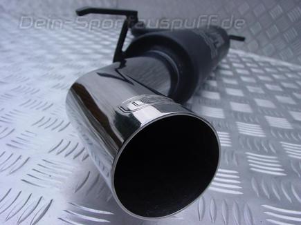 Ulter Sportauspuff Fiat CINQUECENTO 92-98 60mm rund scharf gerade ohne Absorber