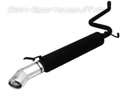 Ulter Sportauspuff Fiat CINQUECENTO SPORTING 92-98 95x65mm oval eingerollt gerade mit Absorber