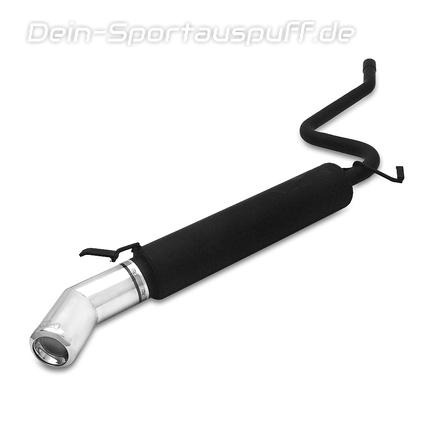 Ulter Sportauspuff Fiat SEICENTO SPORTING 80mm rund eingerollt gerade mit Absorber