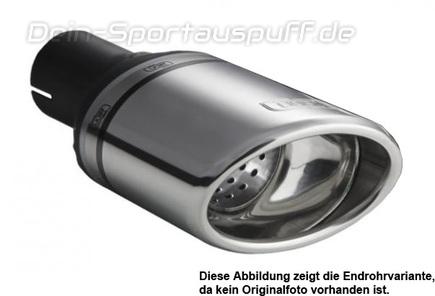 Ulter Sportauspuff Fiat STILO Fließheck 3-, 5-türig 2001- 120x80mm oval eingerollt seitlich abgeschrägt mit Absorber