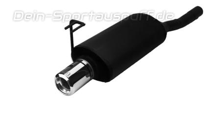 Ulter Sportauspuff Fiat BRAVA 97-01 80mm rund eingerollt gerade mit Absorber