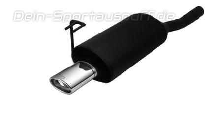 Ulter Sportauspuff Fiat BRAVA 97-01 95x65mm oval eingerollt abgeschrägt mit Absorber