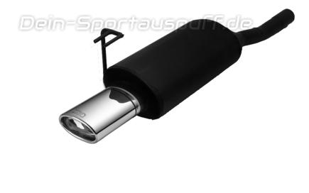 Ulter Sportauspuff Fiat BRAVA 97-01 120x80mm oval eingerollt abgeschrägt mit Absorber