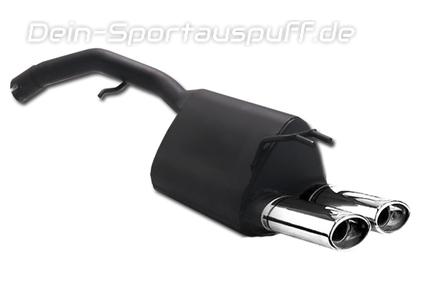 Ulter Sportauspuff Fiat STILO Fließheck 3-, 5-türig 2001- 95x65mm oval eingerollt abgeschrägt mit Absorber
