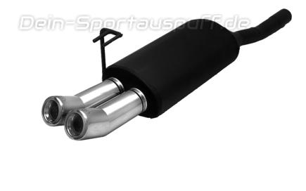Ulter Sportauspuff Fiat BRAVA 97-01 80mm DTM rund eingerollt gerade mit Absorber