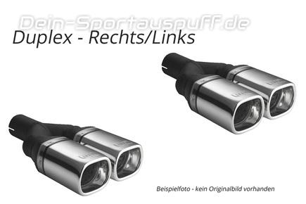 Ulter Duplex Sportauspuff Fiat GRANDE PUNTO, PUNTO EVO 05- 2x80x65mm rechteckig