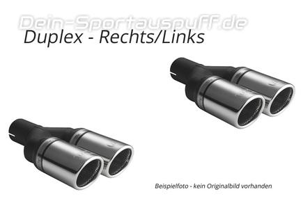 Ulter Duplex Sportauspuff Fiat GRANDE PUNTO, PUNTO EVO 05- 2x70mm rund
