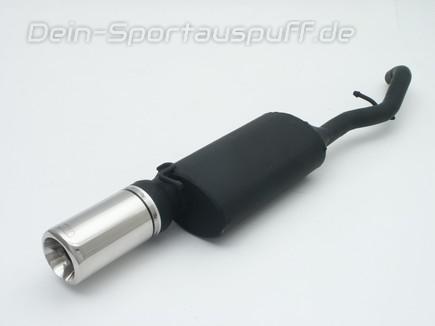 Ulter Sportauspuff Ford ESCORT Kombi 01/95-00 80mm rund eingerollt gerade mit Absorber