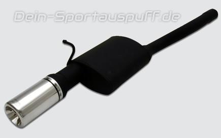 Ulter Sportauspuff Ford FOCUS 1 Lim. 98-2005 80mm rund eingerollt gerade mit Absorber