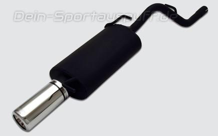 Ulter Sportauspuff Ford KA 09/96-01/00 80mm rund eingerollt gerade mit Absorber
