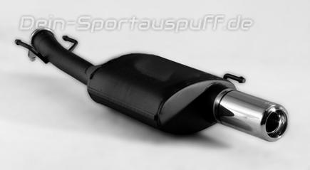 Ulter Sportauspuff Ford PUMA 97- 80mm rund eingerollt gerade mit Absorber
