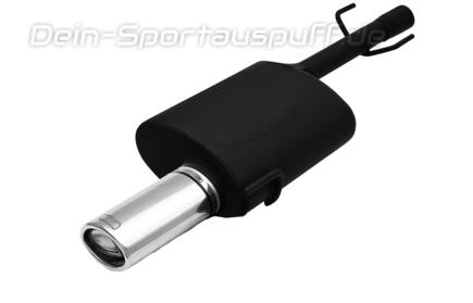 Ulter Sportauspuff Ford PUMA 97- 95x65mm oval eingerollt gerade mit Absorber