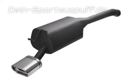 Ulter Sportauspuff Ford MONDEO mk3 Kombi 10/00 – 02/07 145x75mm flachoval eingerollt abgeschrägt mit Absorber