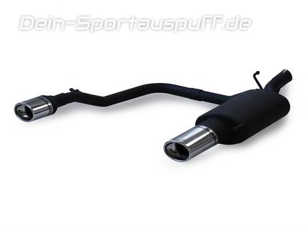 Ulter Duplex Sportauspuff Ford PUMA 97- 120x80mm oval eingerollt gerade mit Absorber