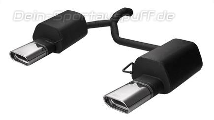 Ulter Duplex Sportauspuff Ford MONDEO mk4 Lim., Fließheck, Kombi 02/07- 145x75mm flachoval eingerollt abgeschrägt mit Absorber