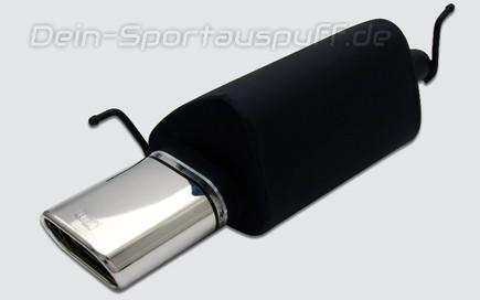 Ulter Sportauspuff Honda ACCORD 6 Lim. 10/98-02 145x75mm flachoval eingerollt abgeschrägt mit Absorber