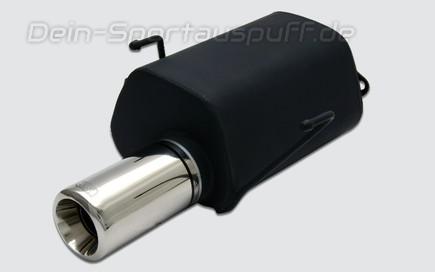 Ulter Sportauspuff Honda CRV 97-01 80mm rund eingerollt gerade mit Absorber