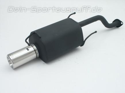 Ulter Sportauspuff Honda CIVIC 6 Fließheck 5-türig 95-01 80mm rund eingerollt gerade mit Absorber