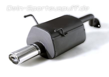 Ulter Sportauspuff Honda CIVIC V COUPE EJ1 EJ2 Lim. 92-96 95x65mm oval eingerollt gerade mit Absorber
