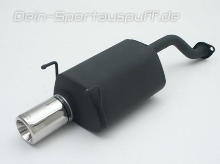 Ulter Sportauspuff Honda CIVIC 6 COUPE EJ6 Lim. 96-01 80mm rund eingerollt gerade mit Absorber