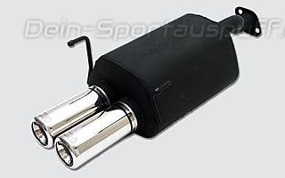 Ulter Sportauspuff Honda CIVIC V COUPE EJ1 EJ2 Lim. 92-96 80mm rund eingerollt gerade mit Absorber