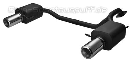 Ulter Duplex Sportauspuff Hyundai COUPE GK 03- 100mm rund eingerollt gerade mit Absorber