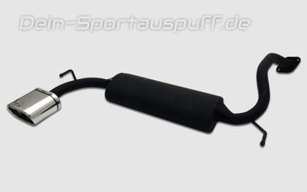 Ulter Sportauspuff Mazda 323F, 323C *, 323P 06/94-98 145x75mm flachoval eingerollt abgeschrägt mit Absorber