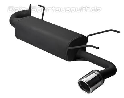 Ulter Sportauspuff Mazda MX5 NB 98- 90mm rund eingerollt abgeschrägt mit Absorber