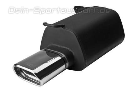 Ulter Sportauspuff Mazda 6 GG/GY Kombi 02- 145x75mm flachoval eingerollt abgeschrägt mit Absorber
