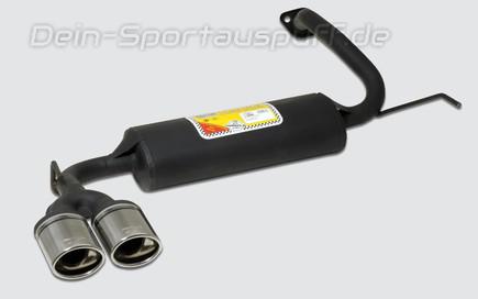 Ulter Sportauspuff Mazda 323F, 323C *, 323P 06/94-98 95x65mm oval eingerollt gerade mit Absorber