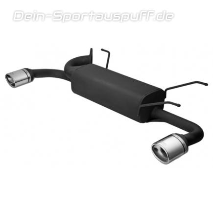Ulter Duplex Sportauspuff Mazda MX5 NB 98- 120x80mm oval eingerollt gerade mit Absorber