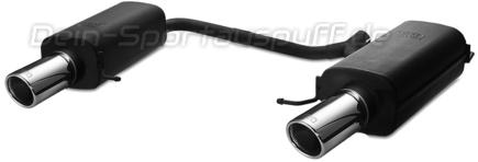 Ulter Duplex Sportauspuff Mazda 6 GH Lim., Fließheck 2007- 90mm rund eingerollt abgeschrägt mit Absorber
