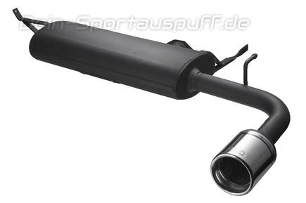 Ulter Sportauspuff Mitsubishi LANCER 9 Lim., Fließheck 2007- 100mm rund eingerollt gerade mit Absorber